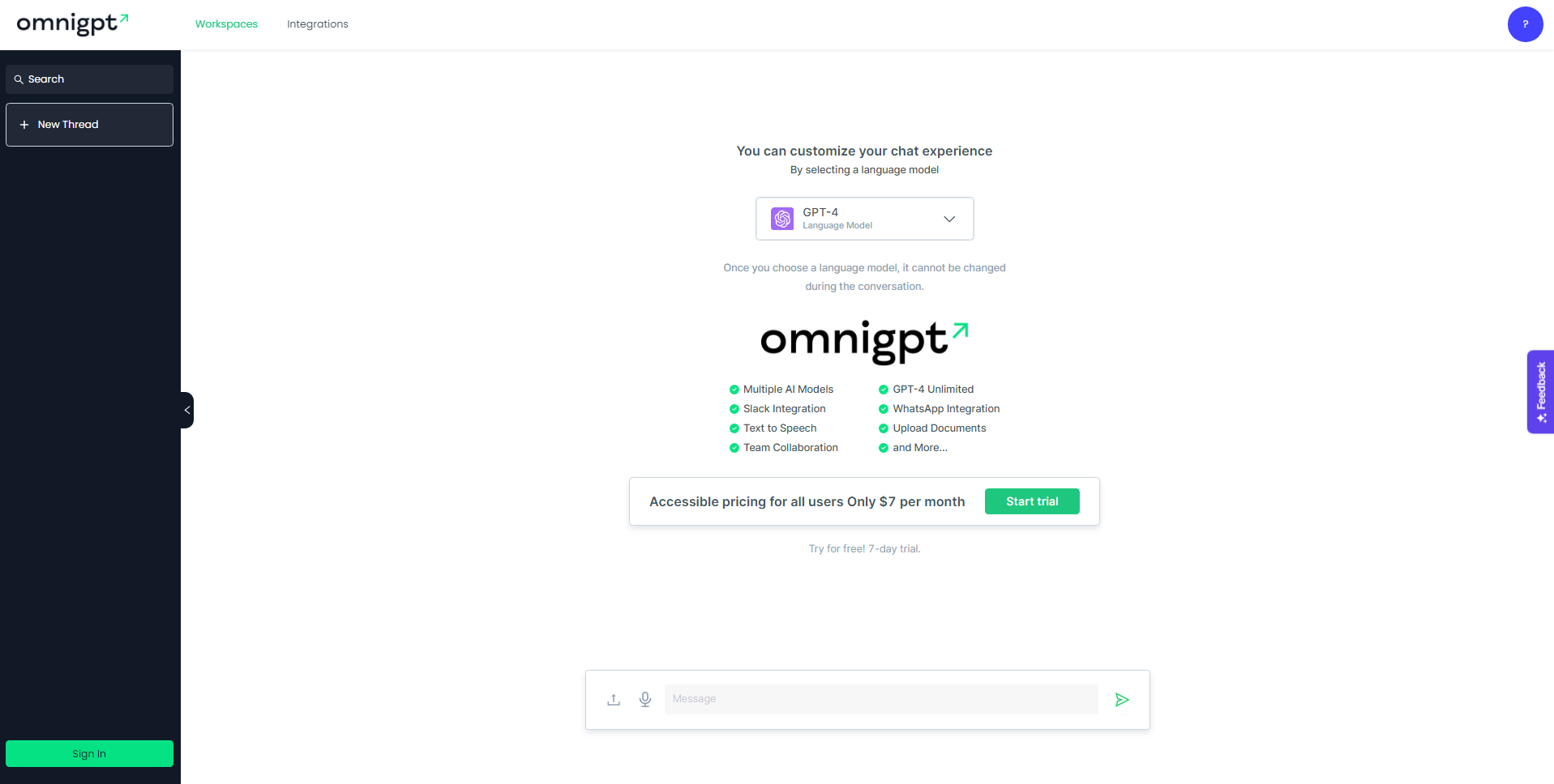 OmniGPT(new) - OpenAI, Django, Next.JS/TypeScript